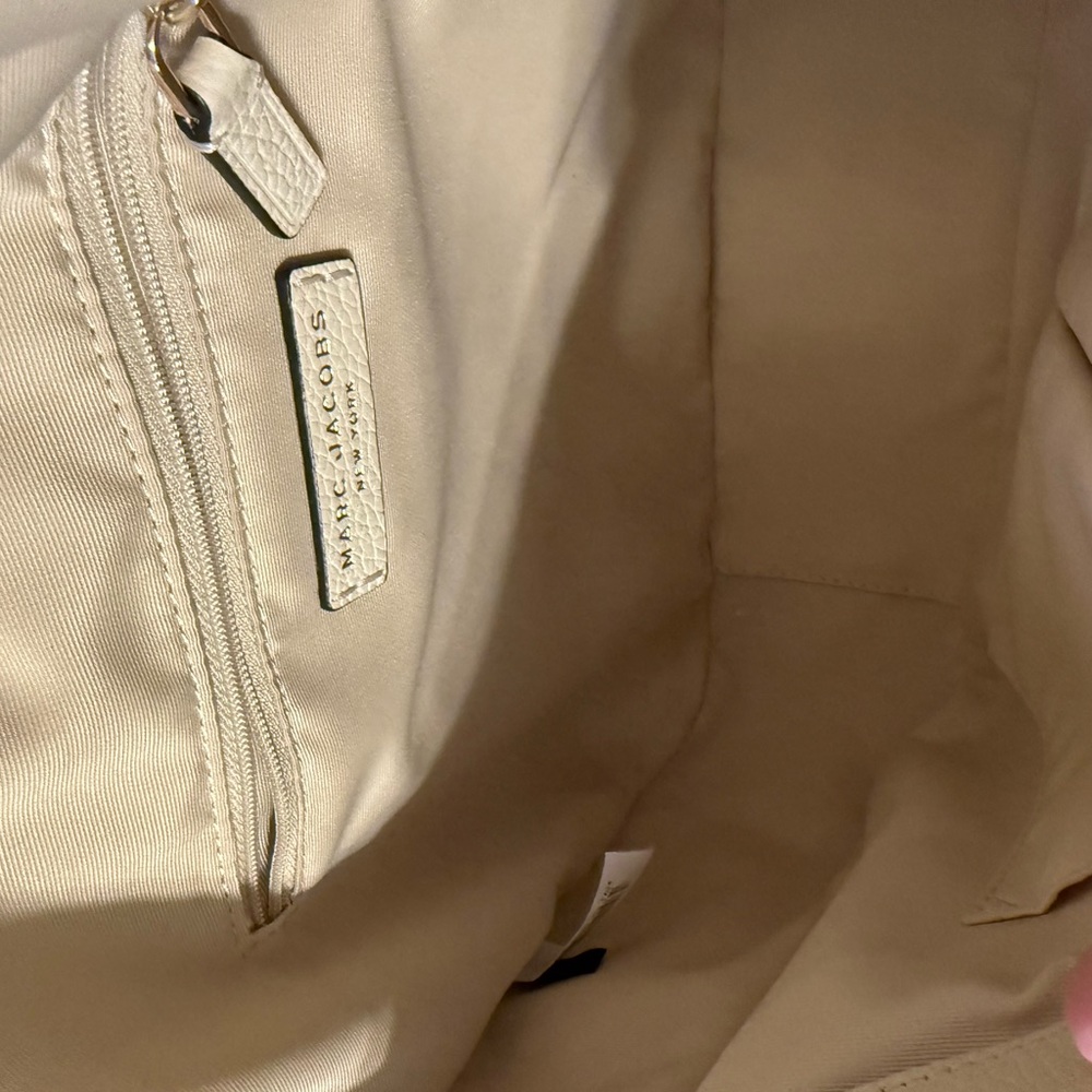 Marc Jacobs Shoulder Bag Purse Groove Leather Marshmallow - Picture 15 of 16